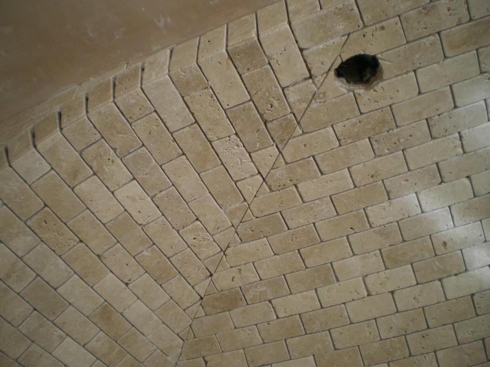 Before Grouting..Showing mitre detail