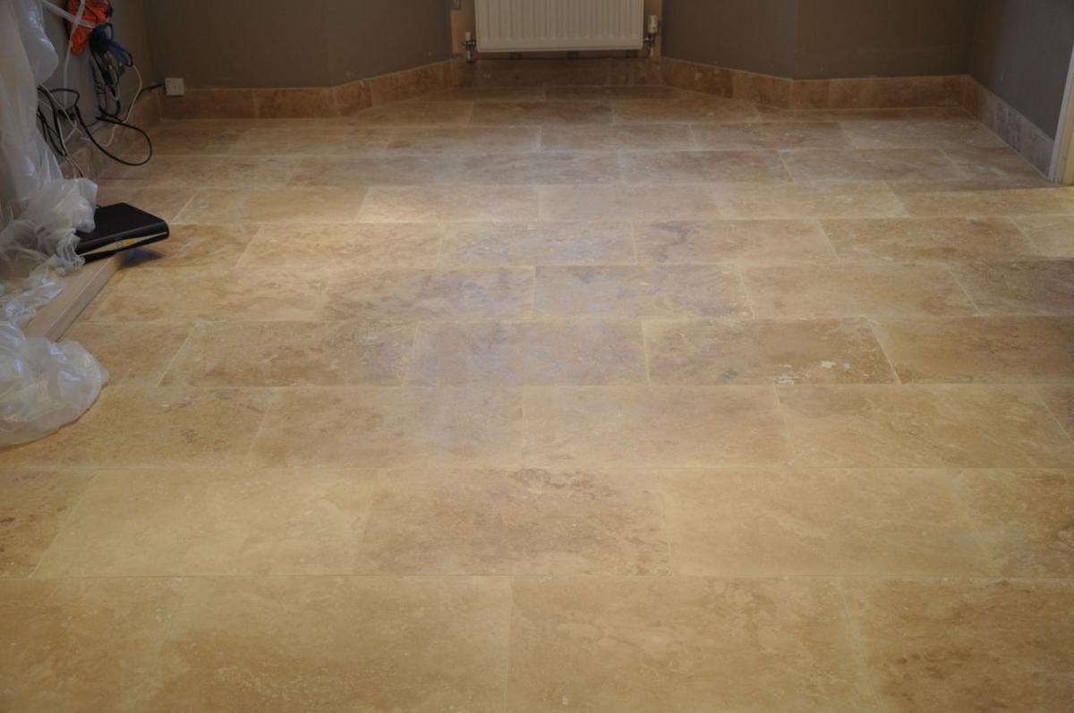 Classic travertine filled and honed
